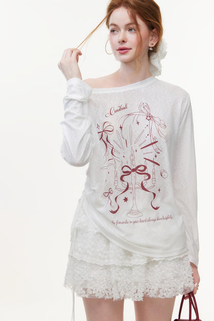 Floral Lace Skater Skirt