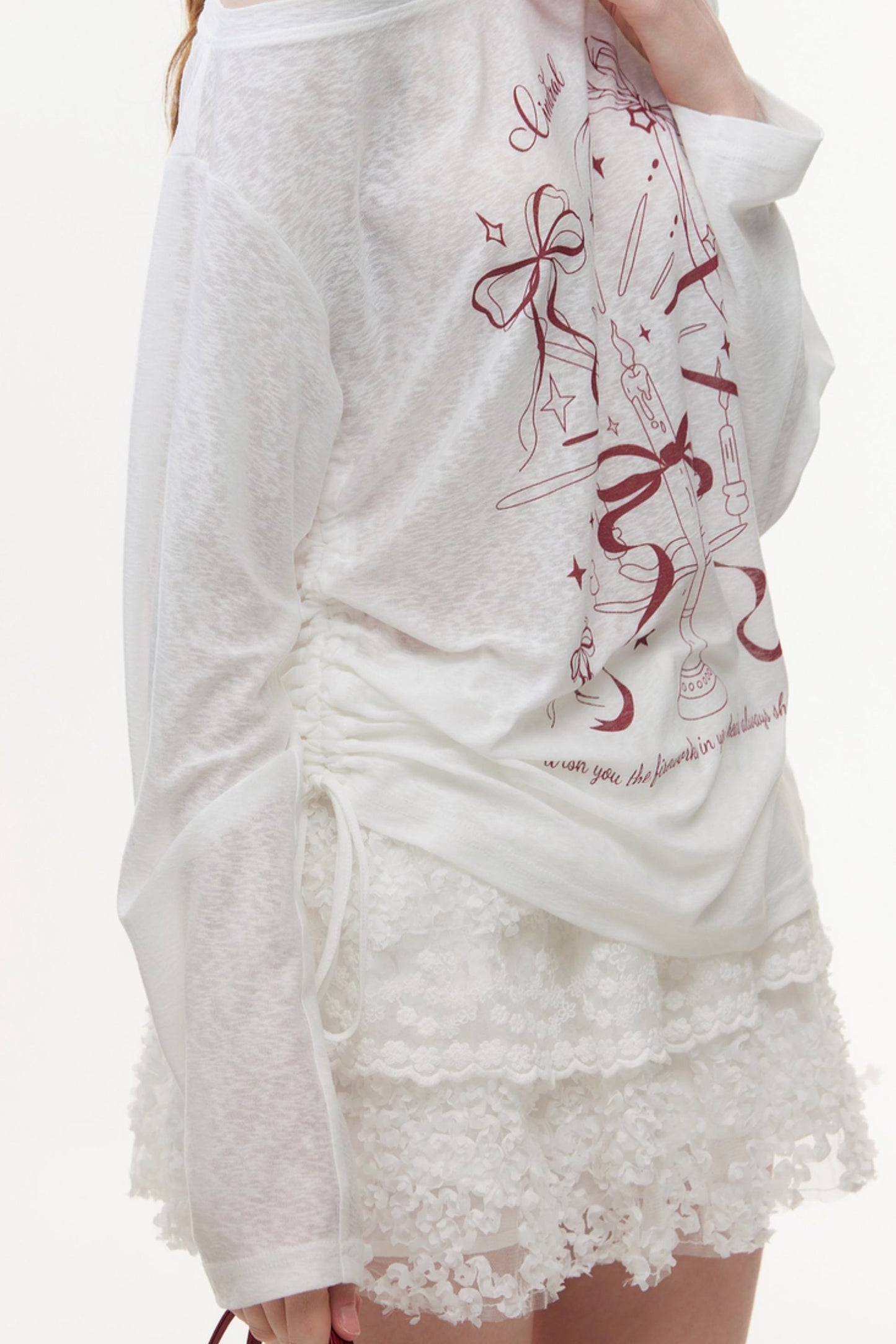 Floral Lace Skater Skirt