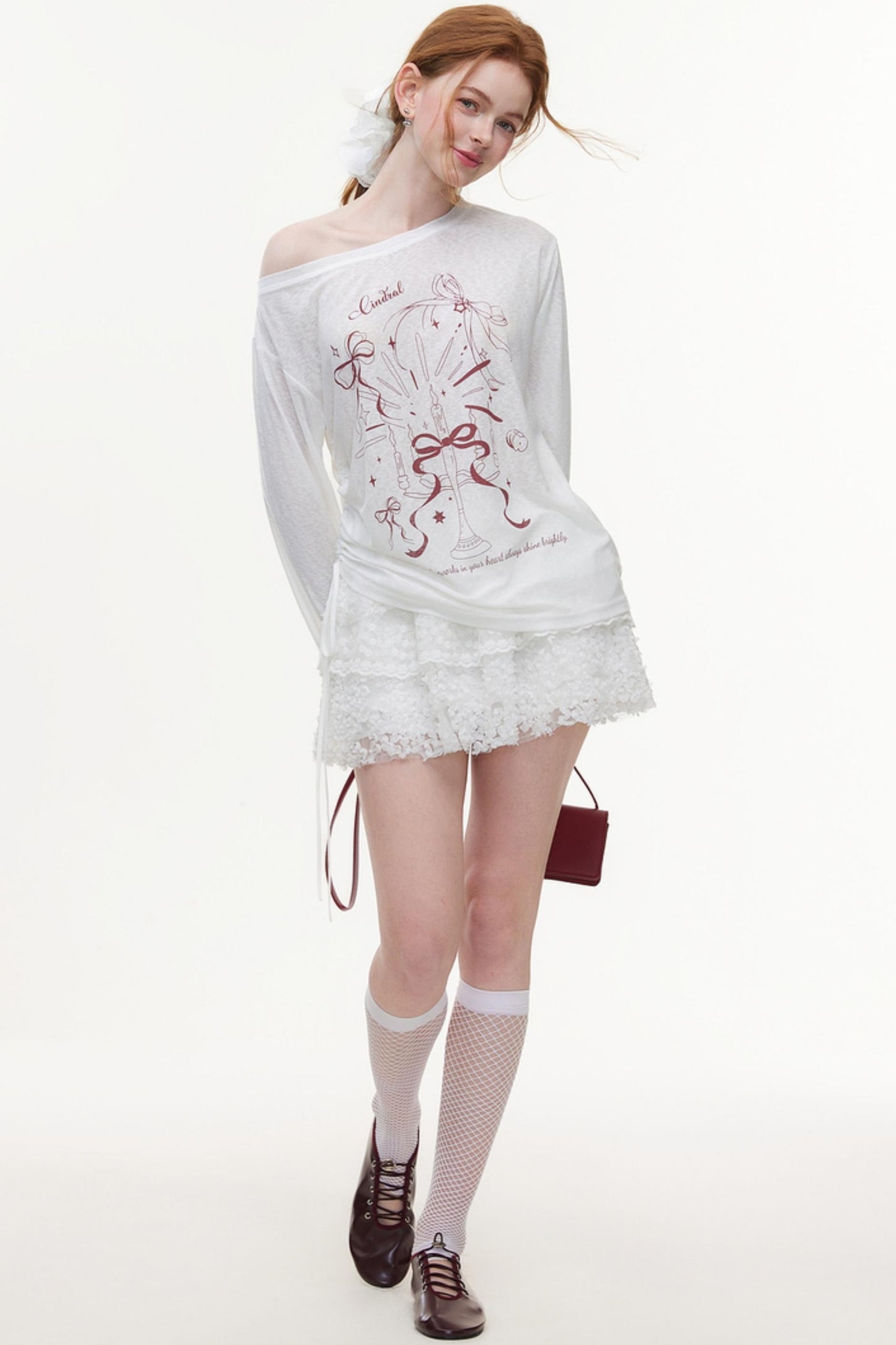 Floral Lace Skater Skirt