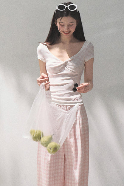 Pink Wide Leg Set-Up