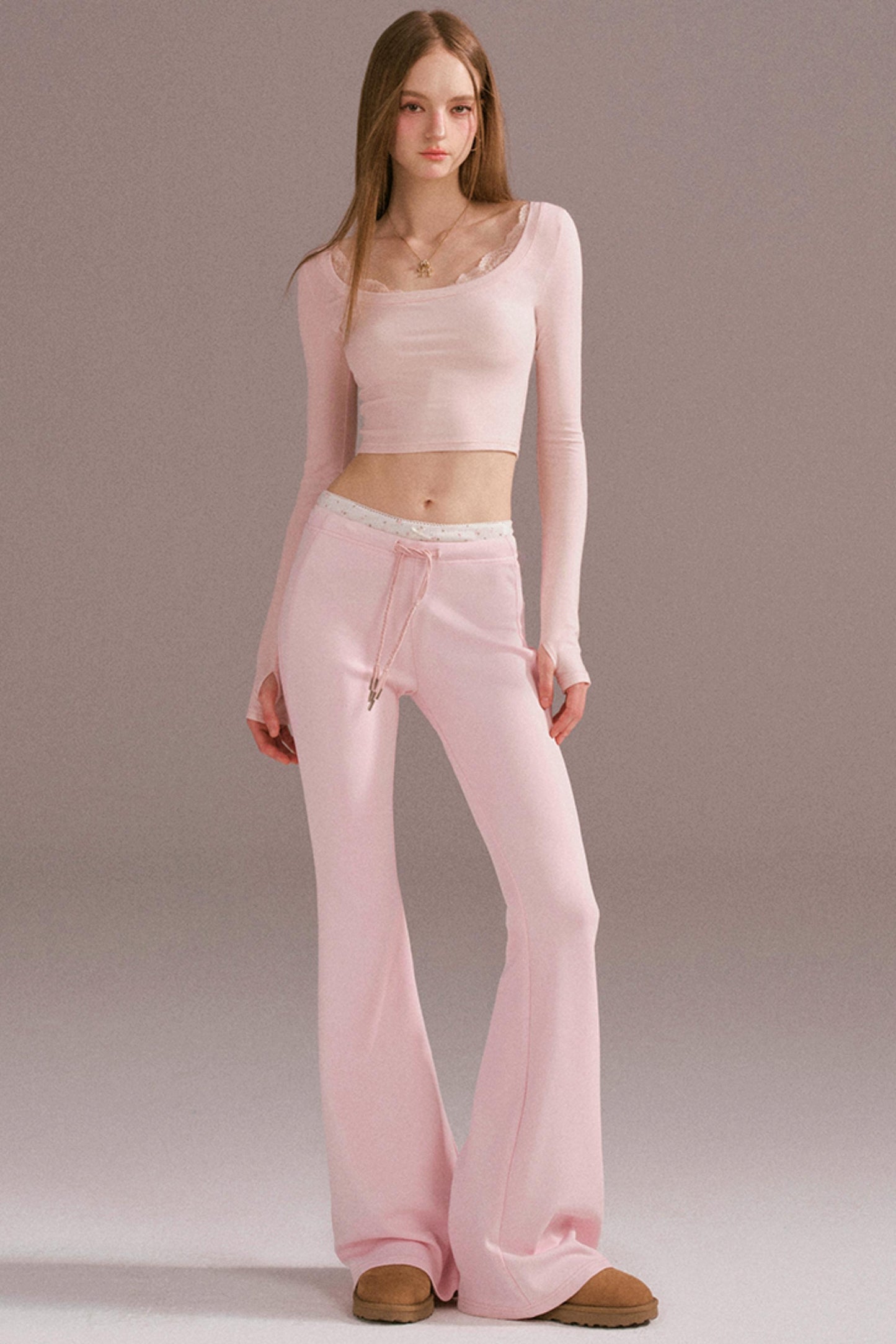 Spice Girl Hooded Knitted Cardigan Set-Up