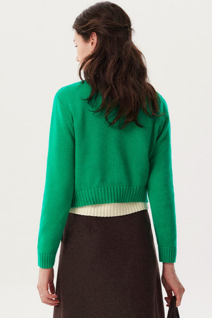 Woven Texture Knit Cardigan