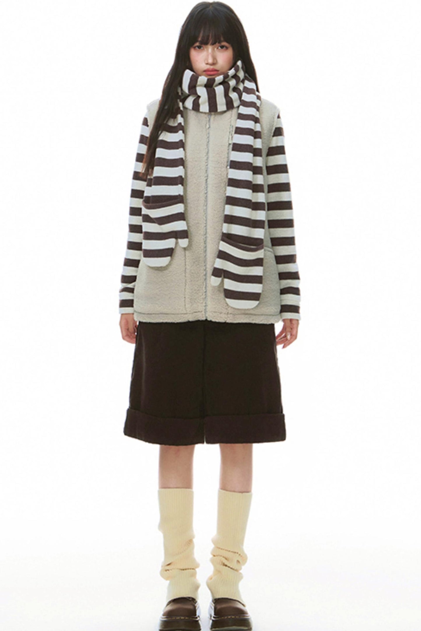 Winter Retro Stand-Up Collar Vest