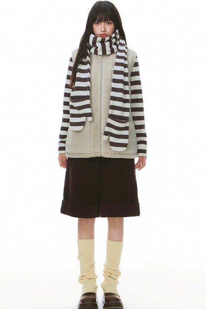 Winter Retro Stand-Up Collar Vest