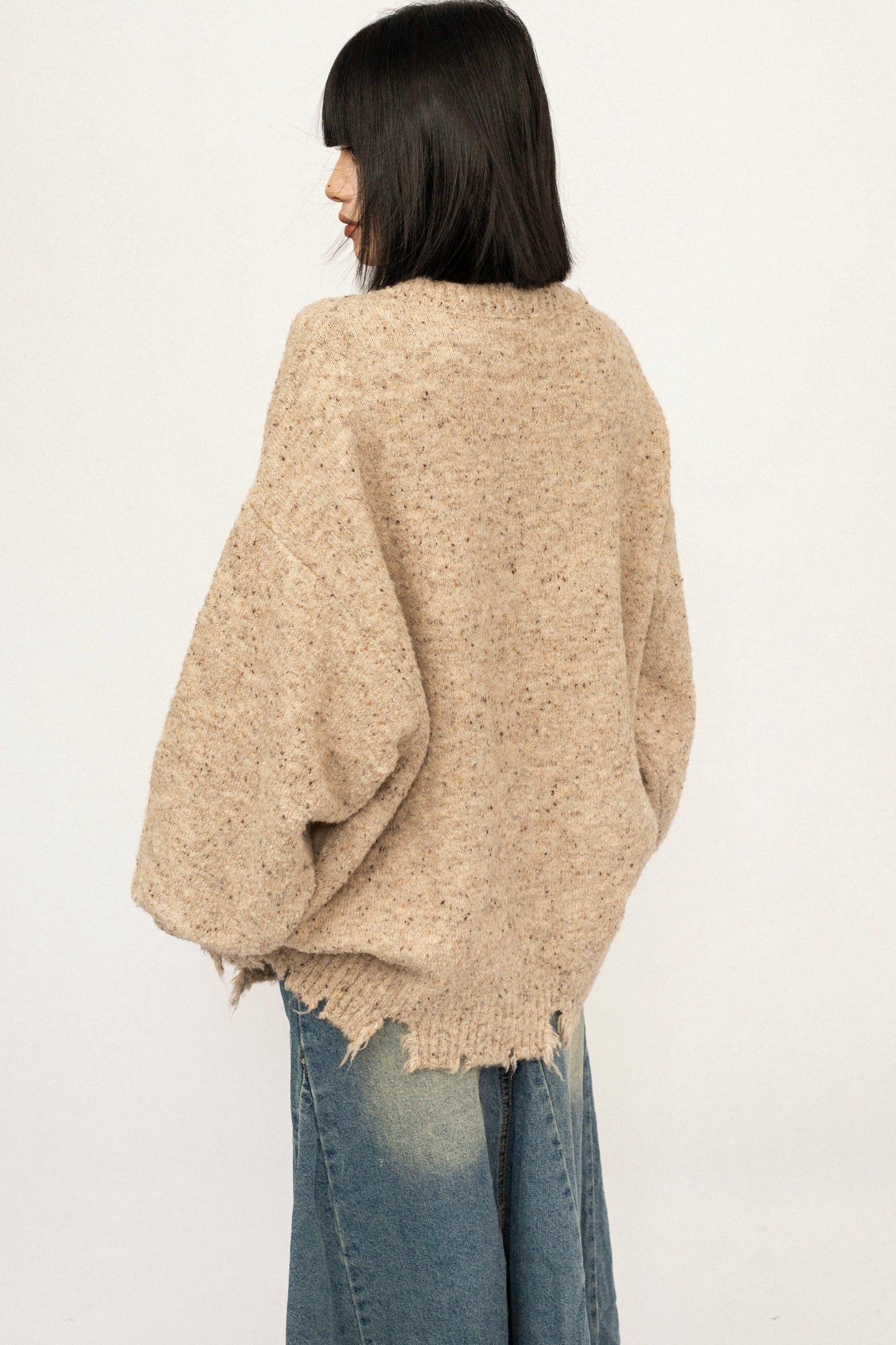 Retro Gray Knitted Sweater