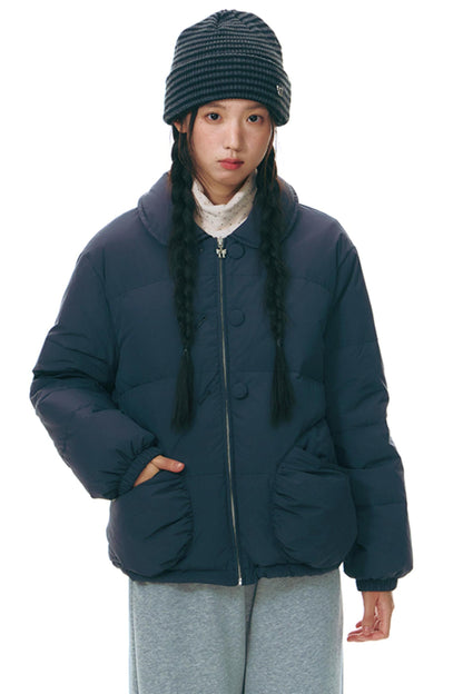Winter Curved Pocket Cotton Jacket