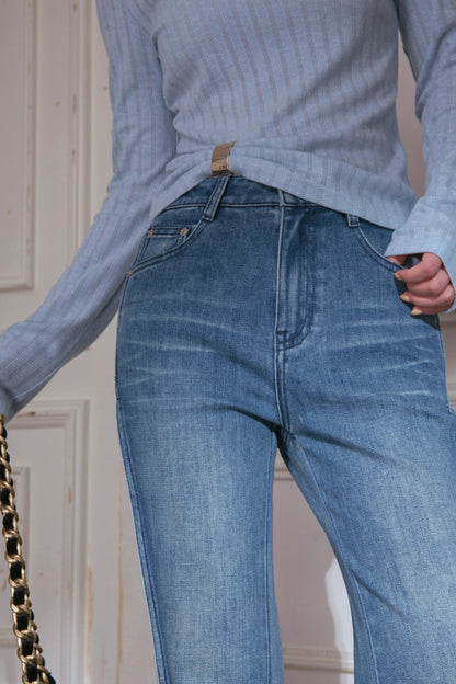 Oxygen Blue Turtleneck Sweater