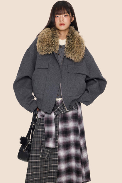 Fur Collar Cotton Jacket