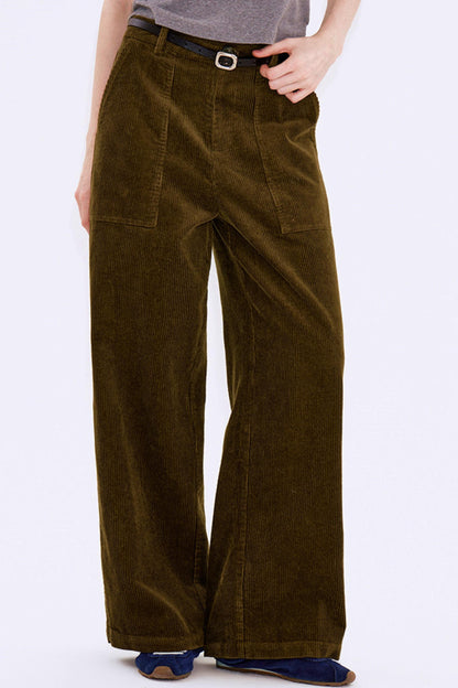 Retro Corduroy Workwear Pants