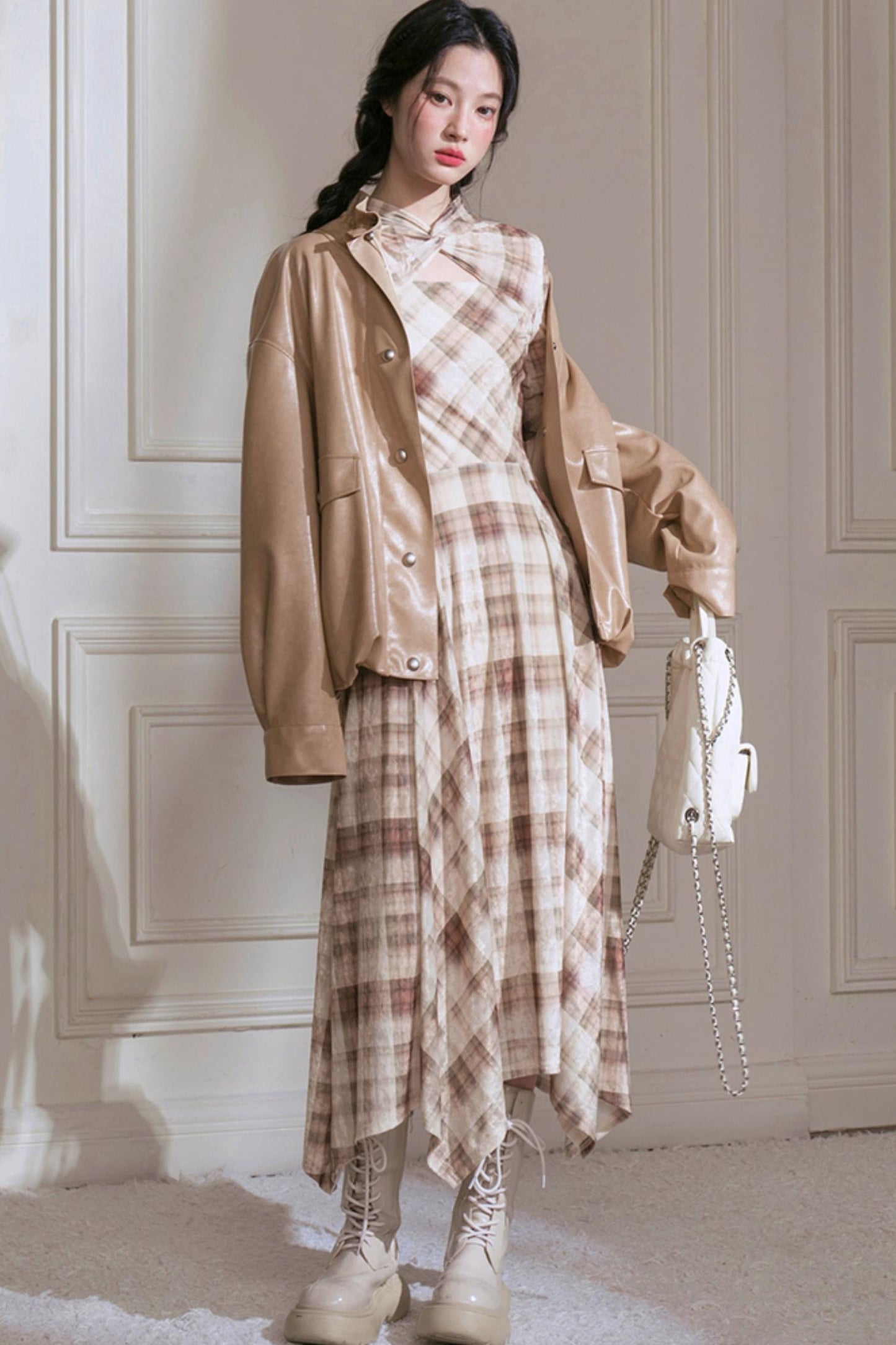 Amber Streamer Leather Jacket