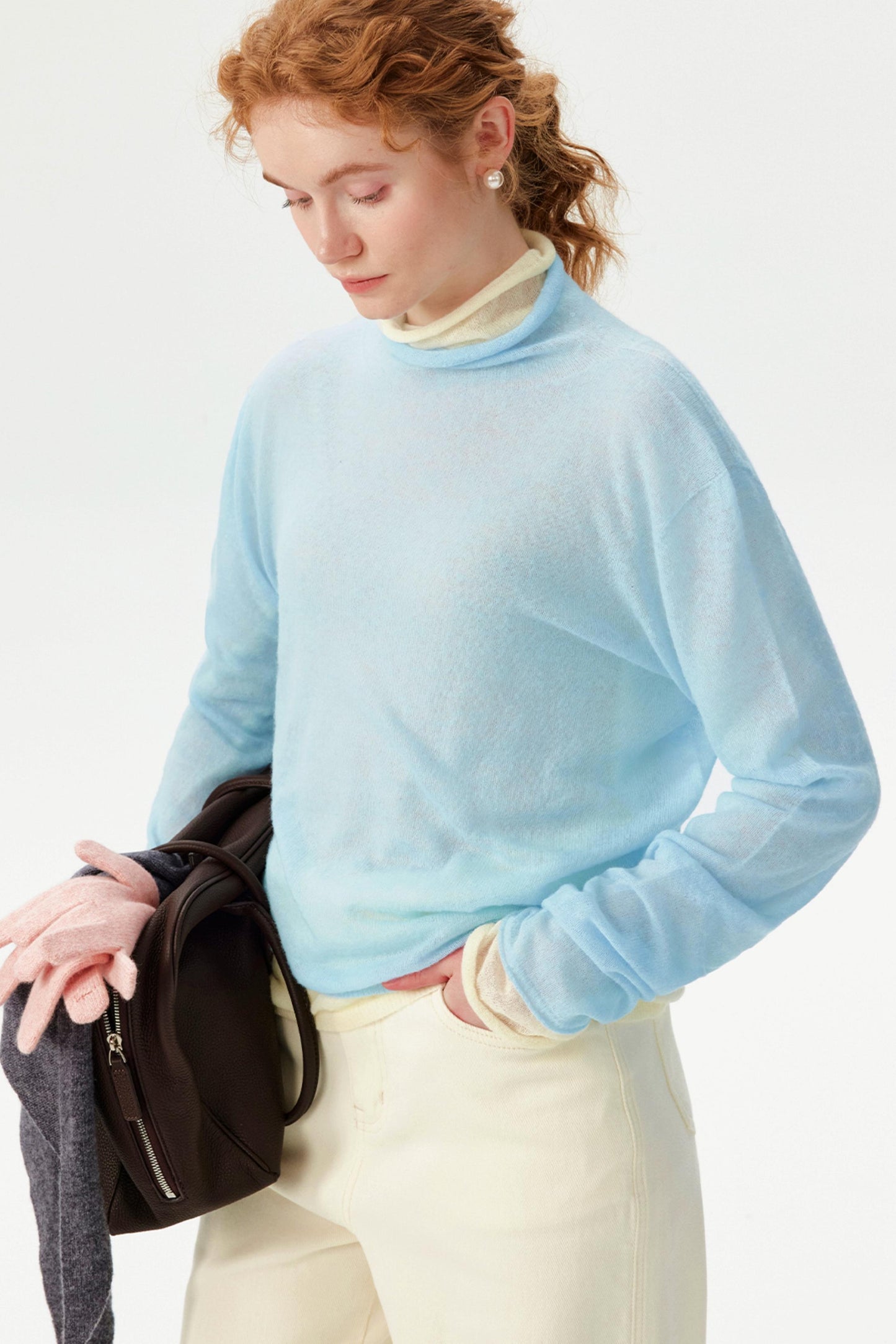 Ultra-Fine Camel Wool Turtleneck Sweater
