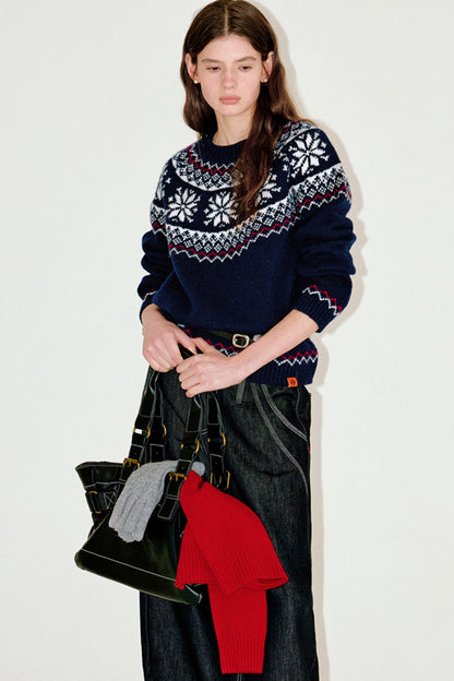Snowflake Wool Sweater