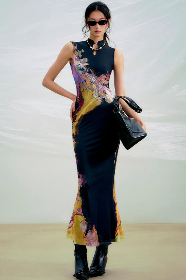 Sancai Contrast Dress