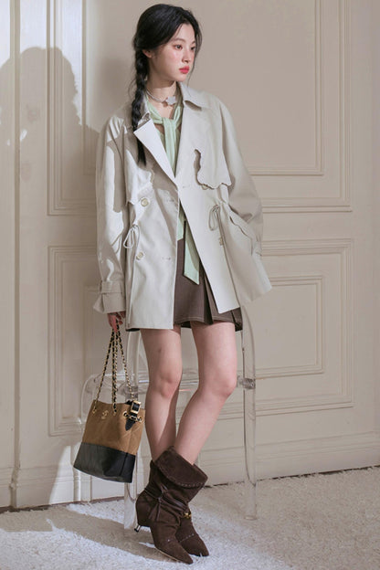 Silhouette Pine Trench Coat