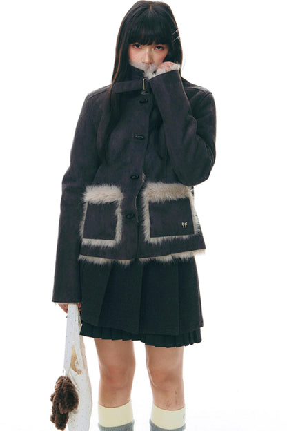 Integrated Lapel Winter Cotton Jacket