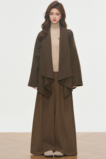 Wool Coat and Turtleneck Set-Up