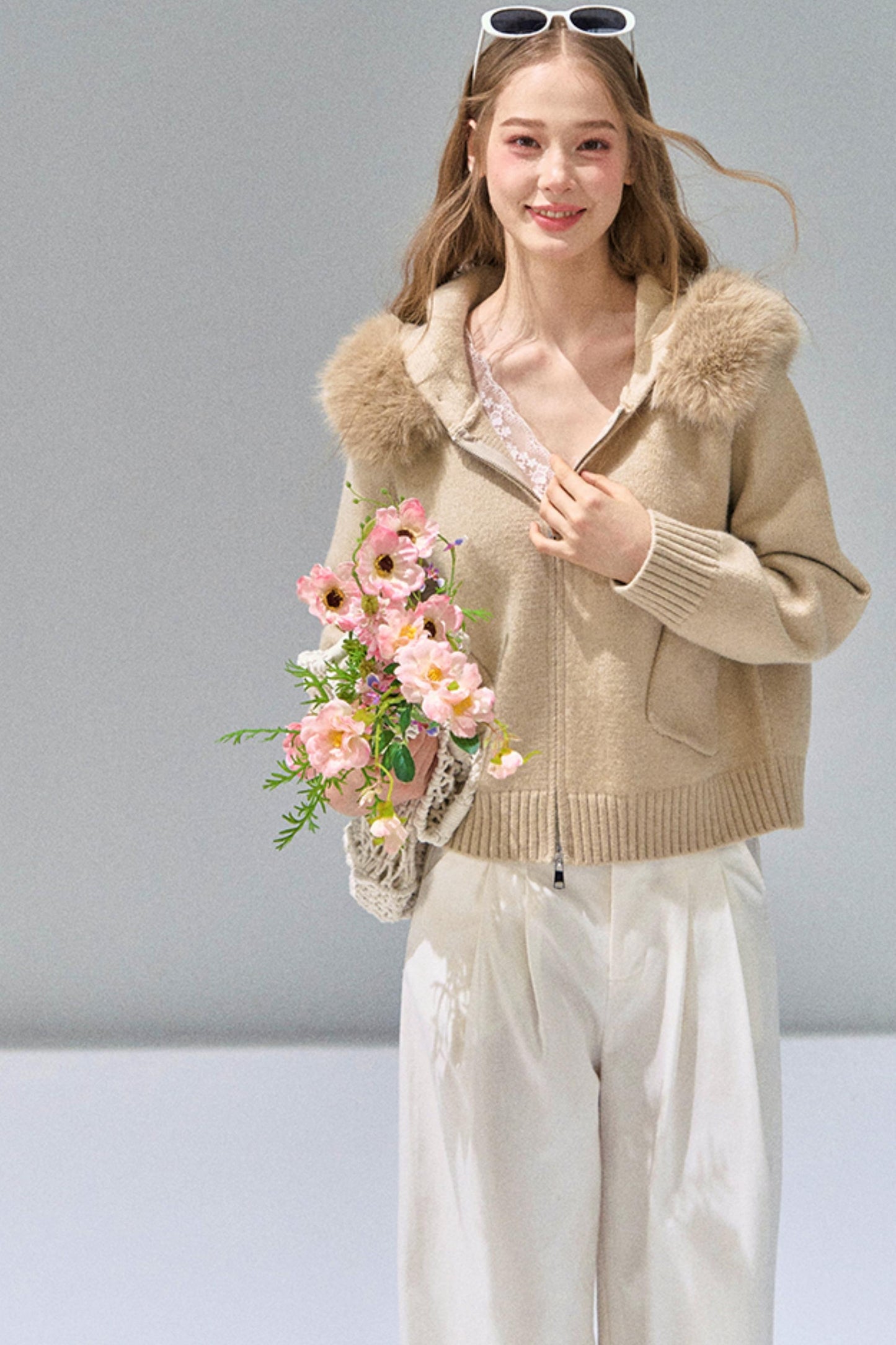 Luxury Knit Hooded Jacket