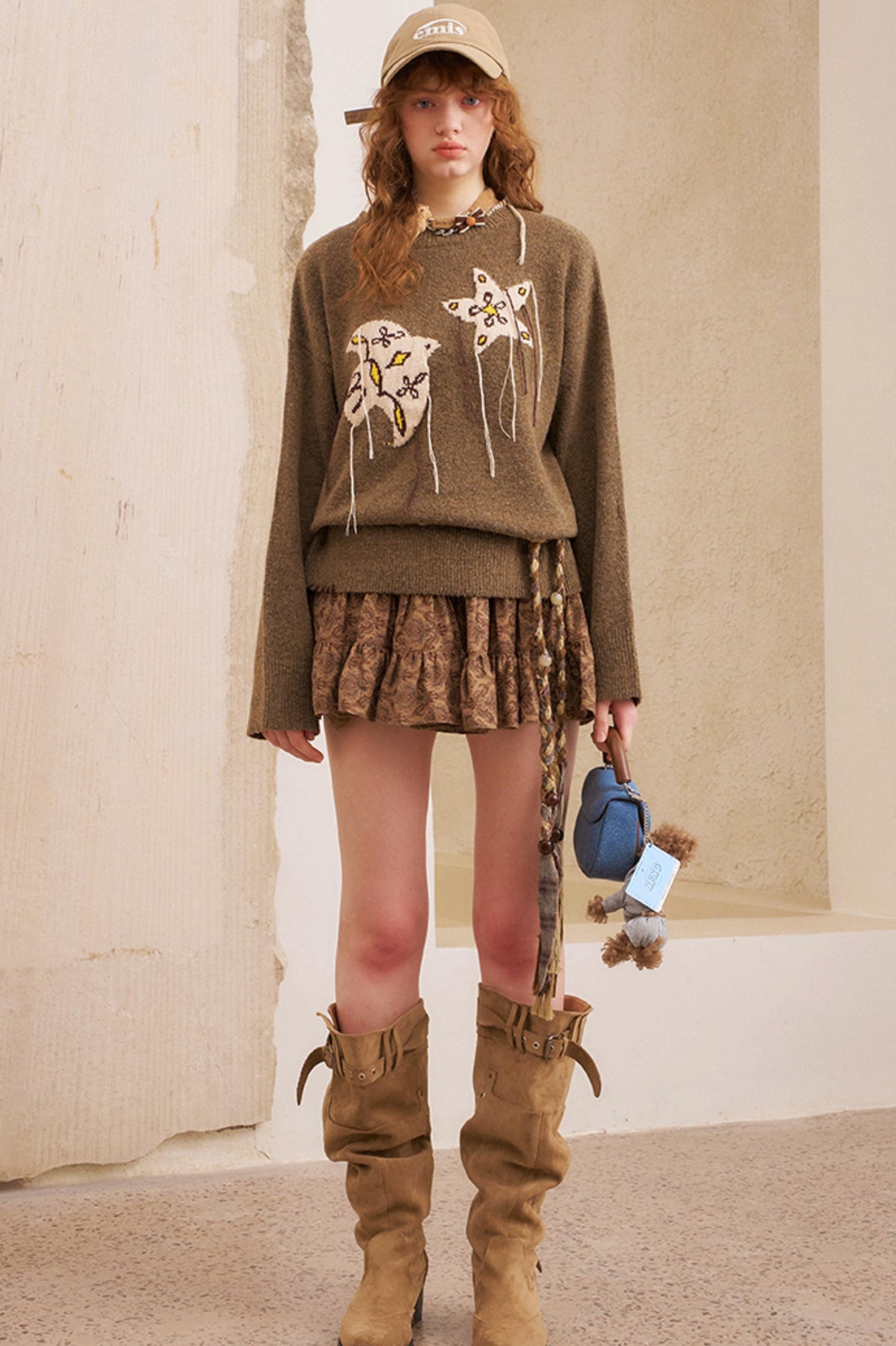 Star Fringe Long Sleeve Sweater