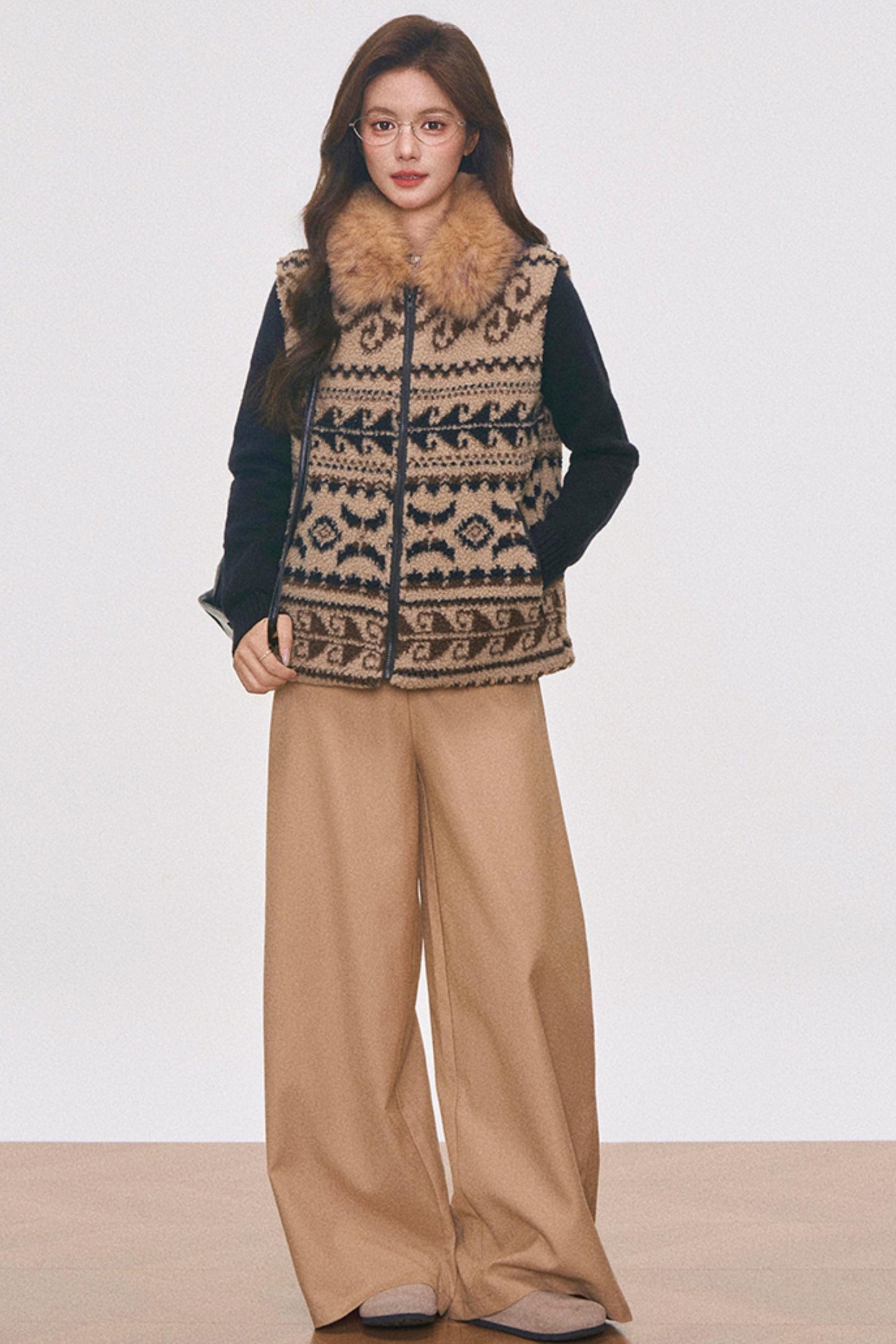 Fair Isle Wool Vest Set-Up