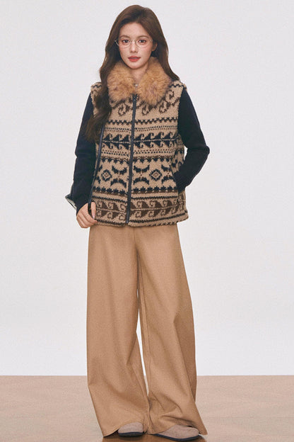 Fair Isle Wool Vest Set-Up