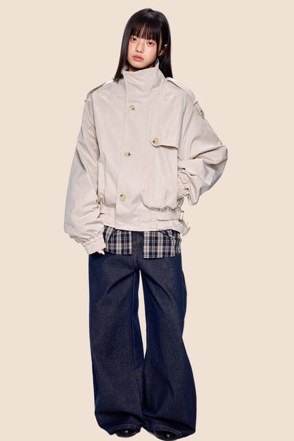 Large Lapel Trench Coat