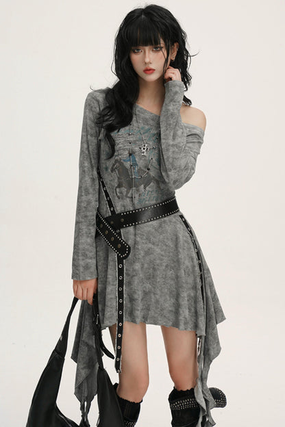 Black Shoulder Dress