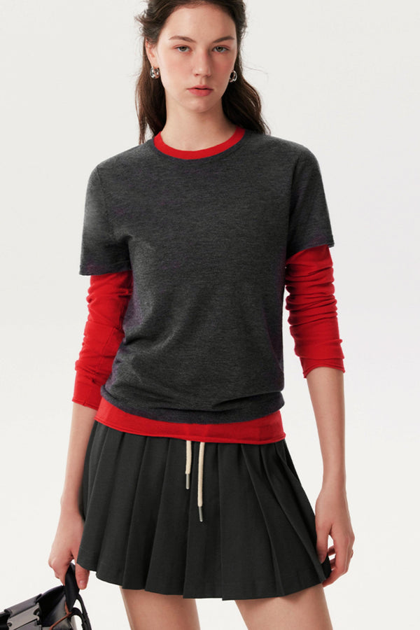 Sheep Wool Long-Sleeved T-Shirt