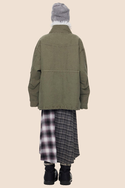 Fur Collar Vintage Jacket