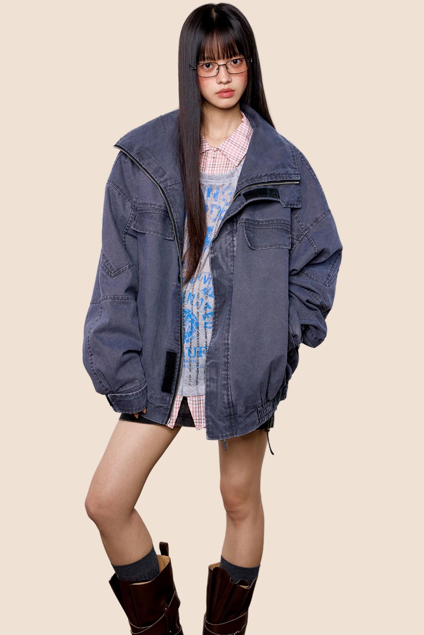 Distressed Denim Jacket