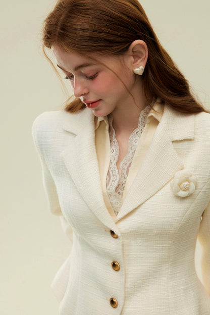 Spring Tweed Jacket & Skirt Set-Up