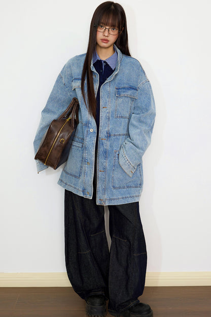 Cargo Denim Jacket
