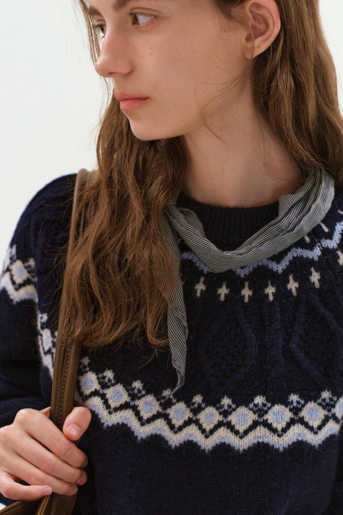 Nordic Wool Cable Knit Sweater