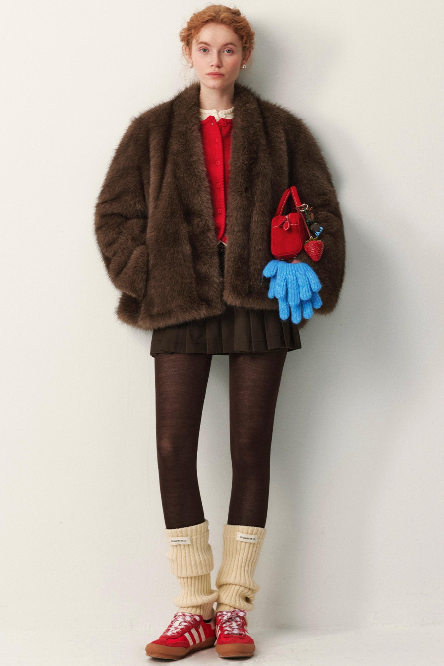 Faux Fox Fur Winter Coat