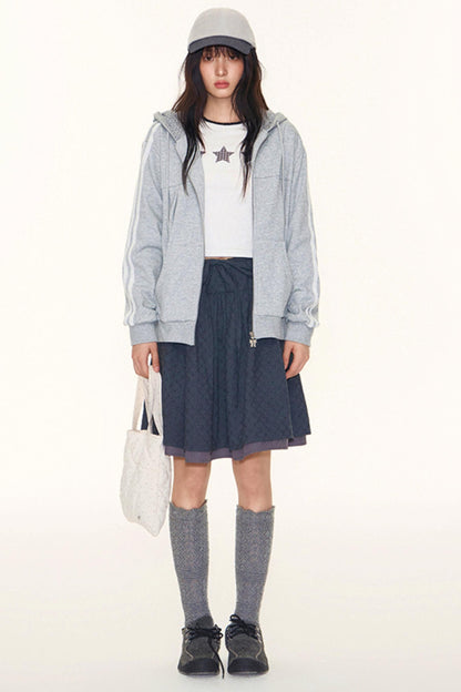 Star Contrast Long Sleeve Top