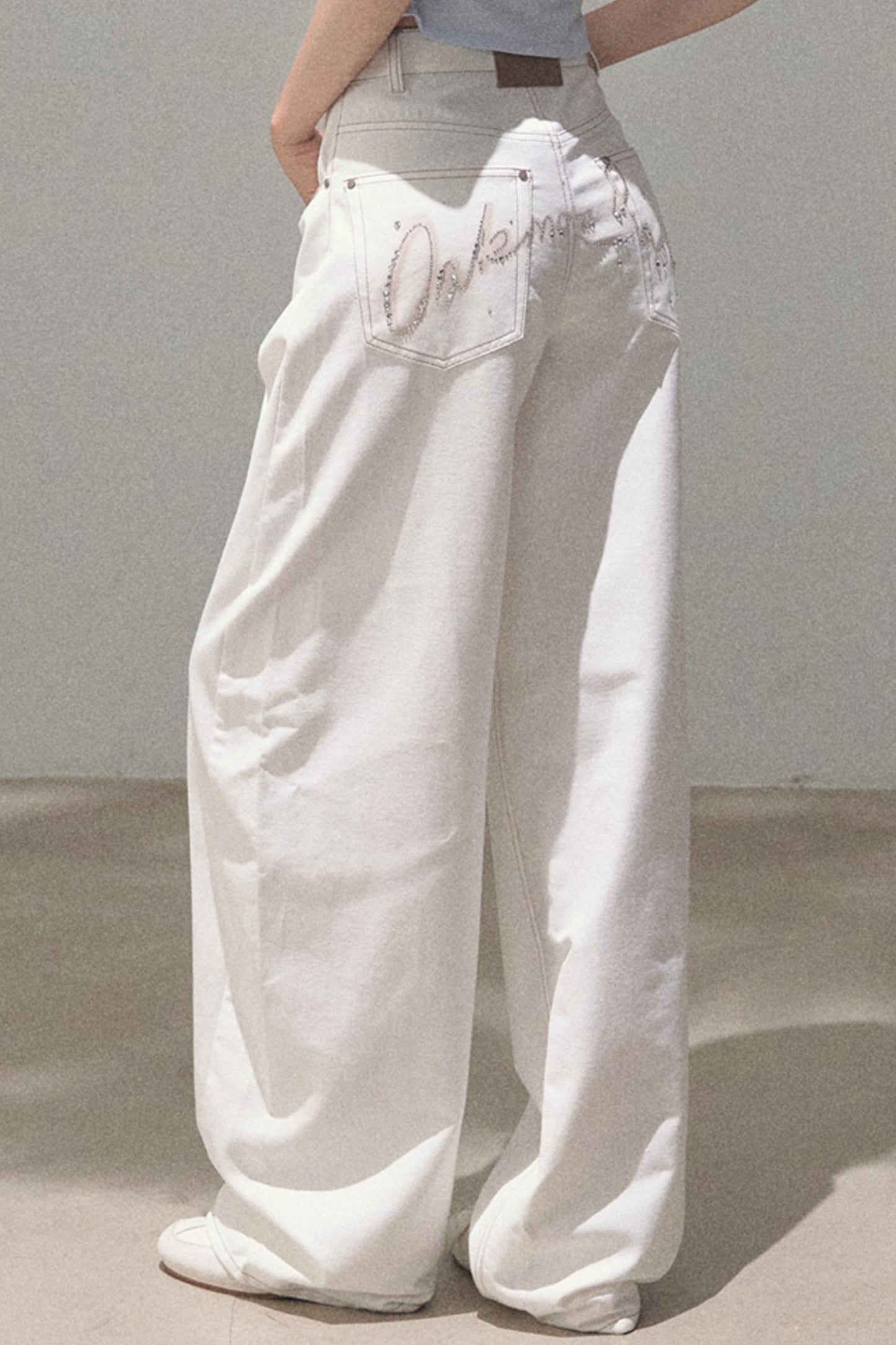 Vintage Rhinestone Halo Jeans