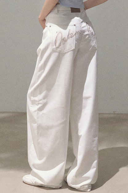 Vintage Rhinestone Halo Jeans