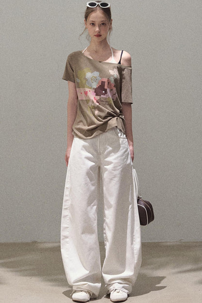 Vintage Rhinestone Halo Jeans