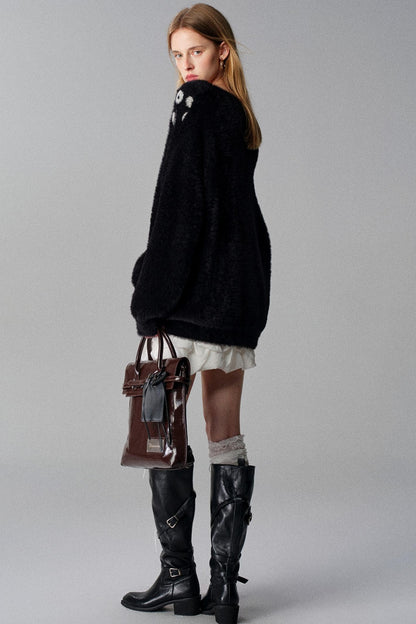 Gilded Dreams Jacquard Sweater