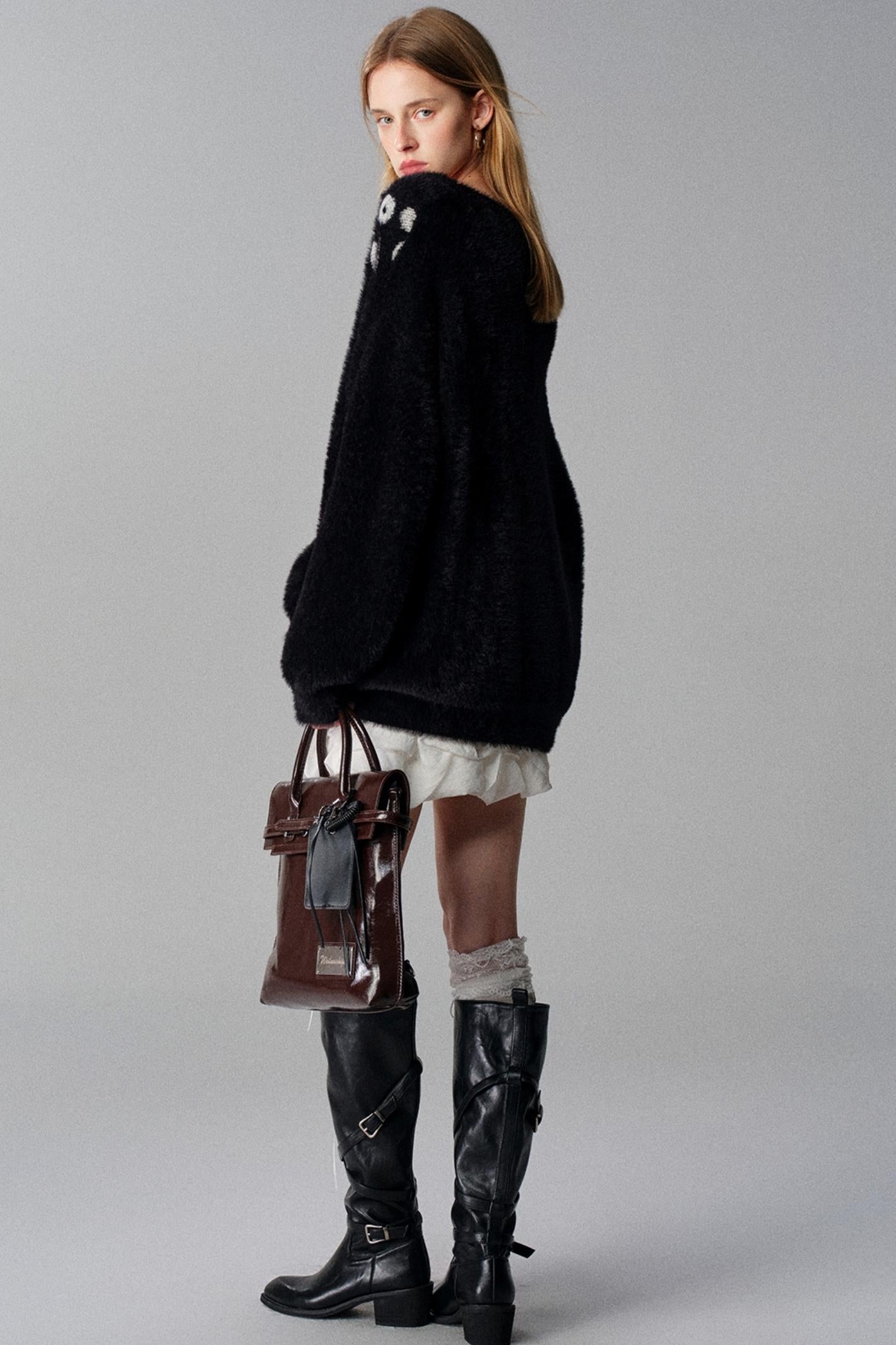 Gilded Dreams Jacquard Sweater