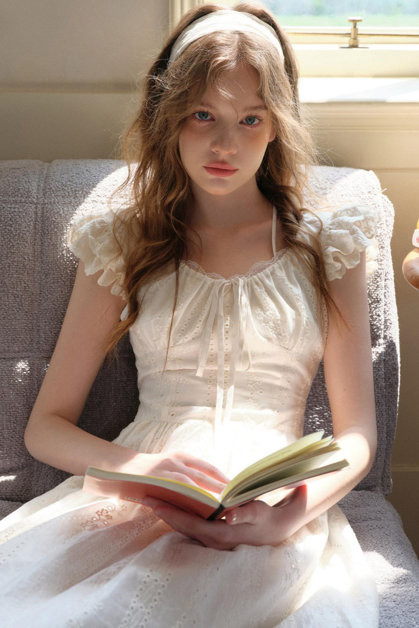 Flutter Lace Midi Dress