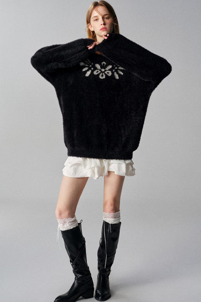 Gilded Dreams Jacquard Sweater