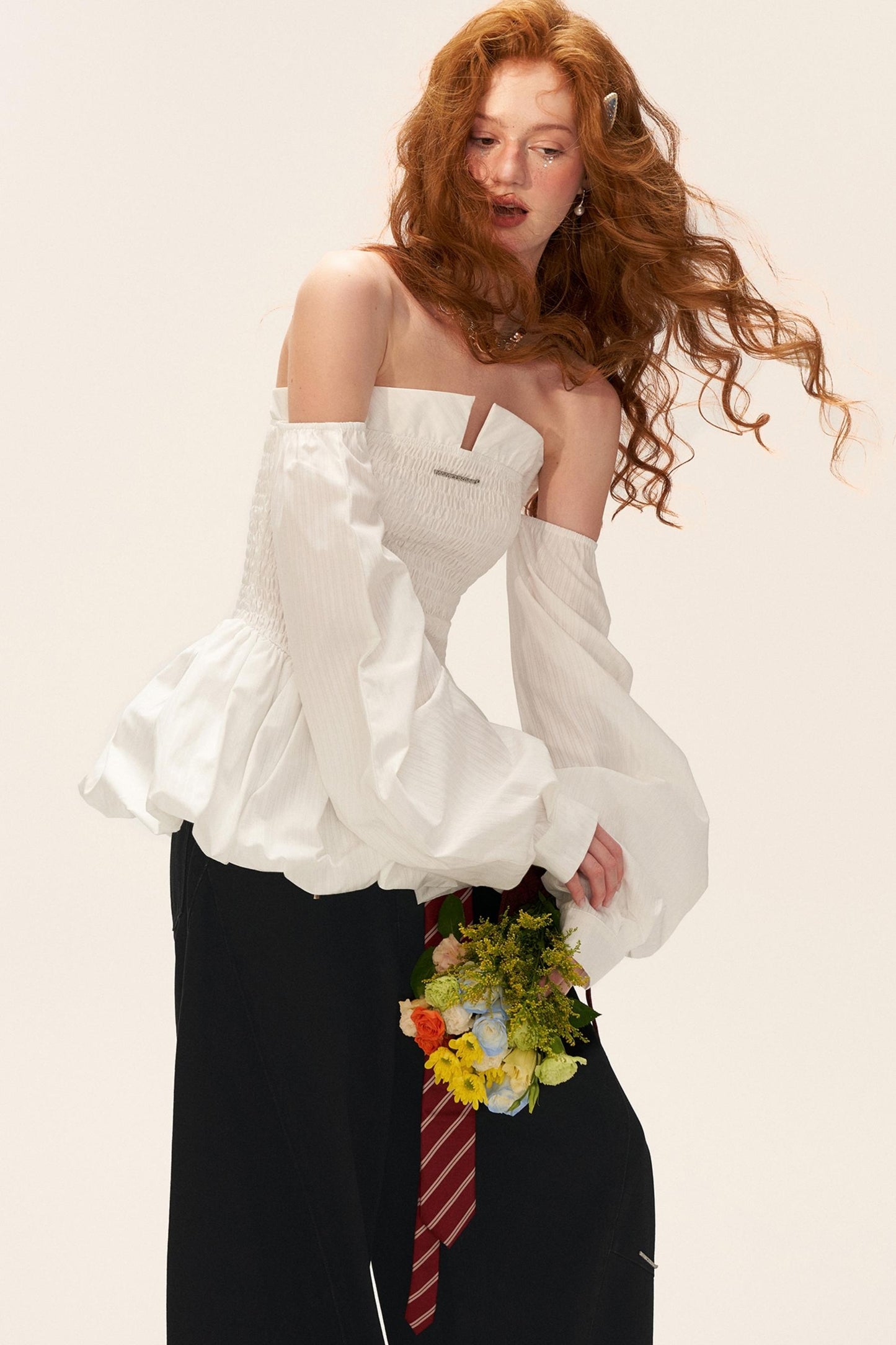 Autumn Long-Sleeved Waist Top