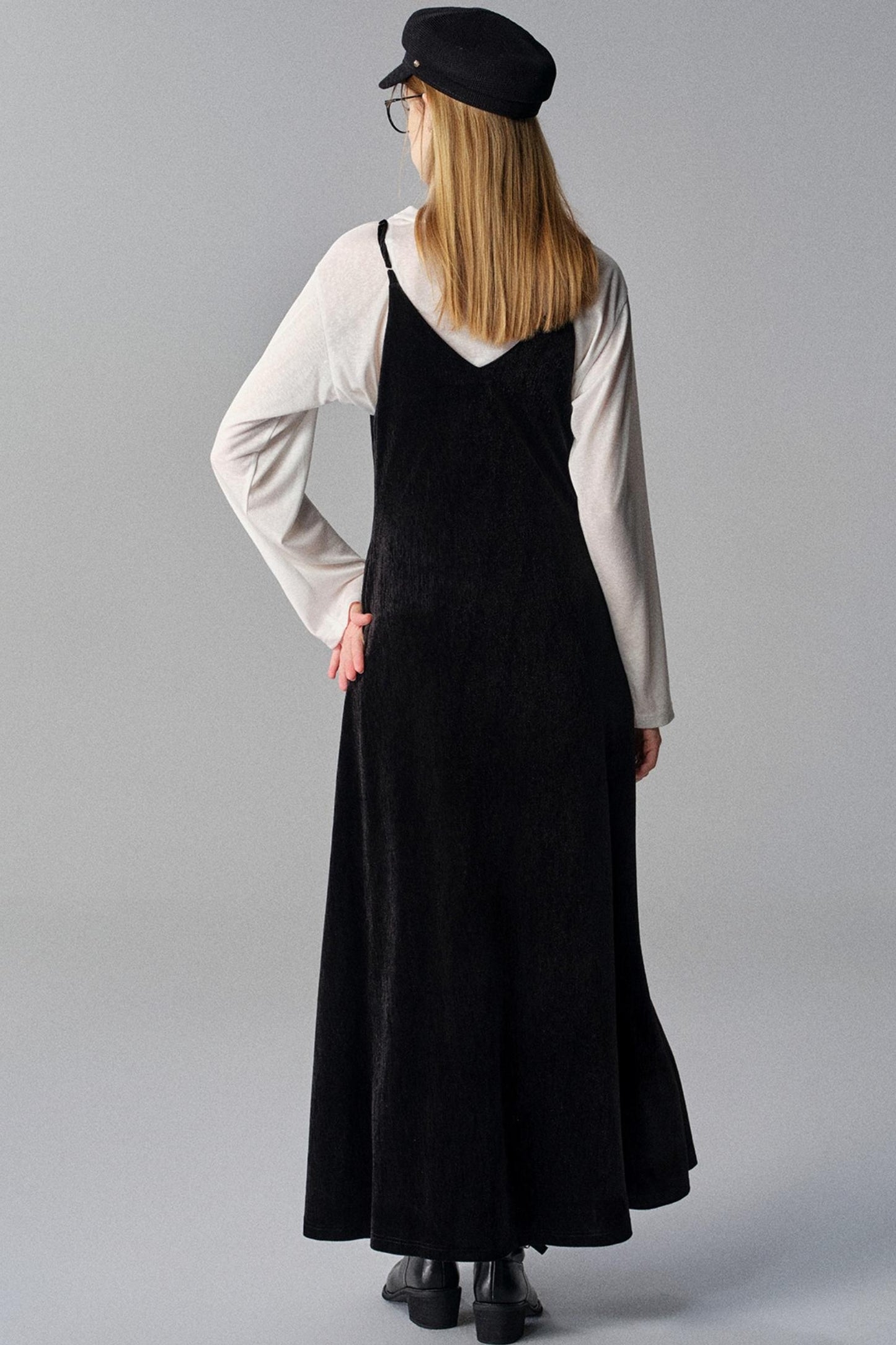 Mountains And Seas Velvet Slip Dress