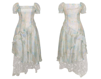 Petite Fit French Long Skirt Dress