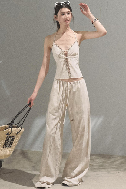 Amber Striped Pants Set-Up