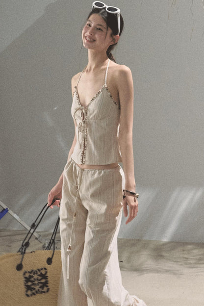 Amber Striped Pants Set-Up