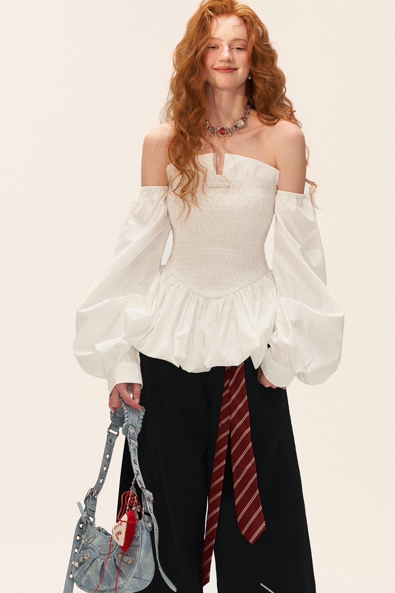 Autumn Long-Sleeved Waist Top