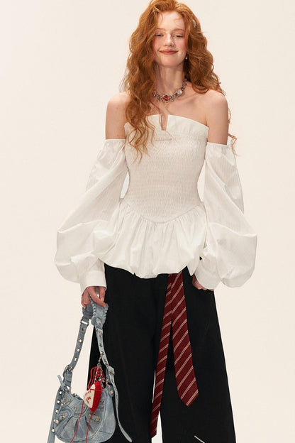 Autumn Long-Sleeved Waist Top