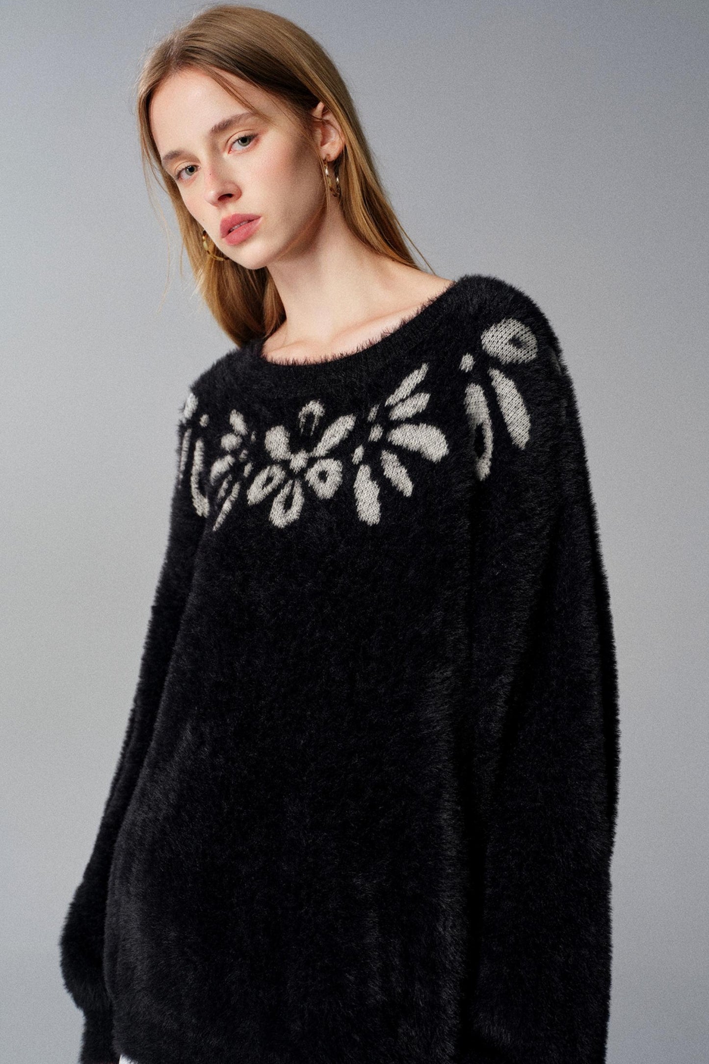 Gilded Dreams Jacquard Sweater