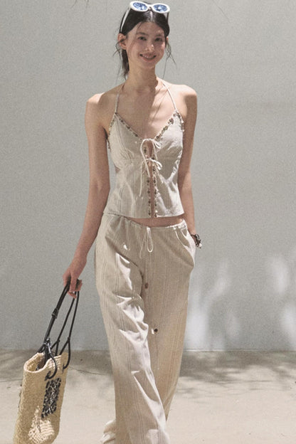 Amber Striped Pants Set-Up